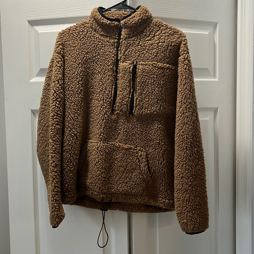 Girl caramel cozy jacket size L